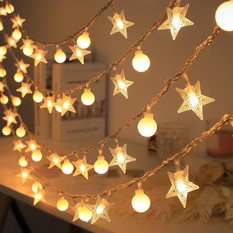 Outdoor Solar LED String Lights - Colorful, Energy-Saving, Long Battery Life