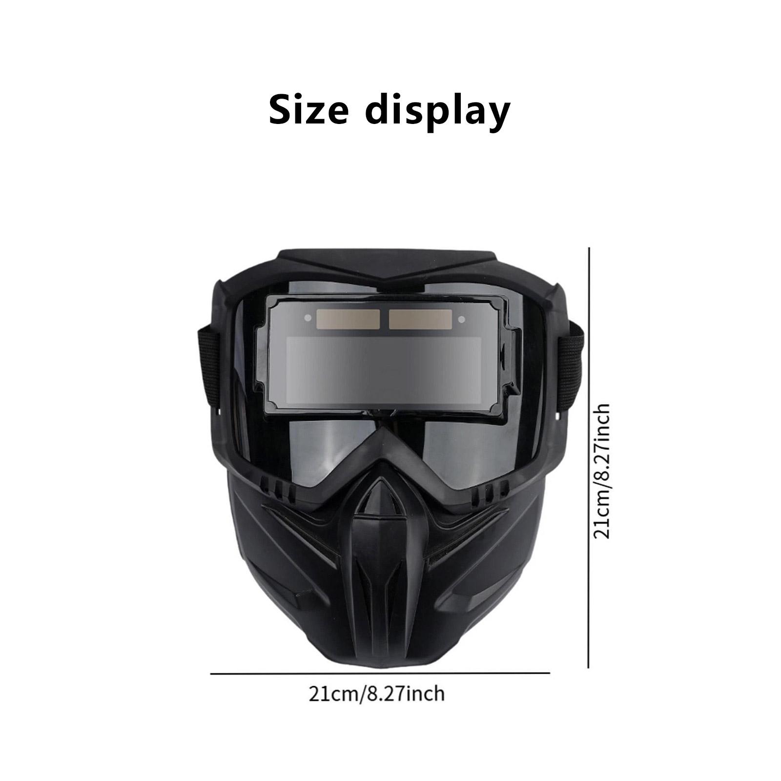 

Сварочная маска с автоматическим затемнением - Фотоэлектрическая маска с раздельным экраном на солнечной батарее для сварки MIG/TIG/дуговой сварки с защитой от УФ/ИК-излучения