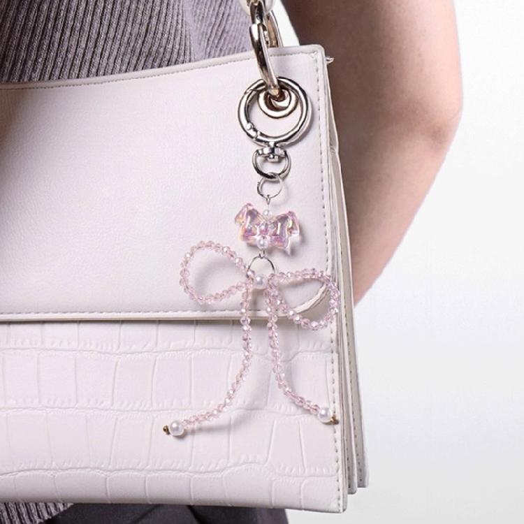 Butterfly Bows Keyring Stylish Bowknot Shaped Keychain Accessory for Women Daily Wear Elegant Backpack Decoration