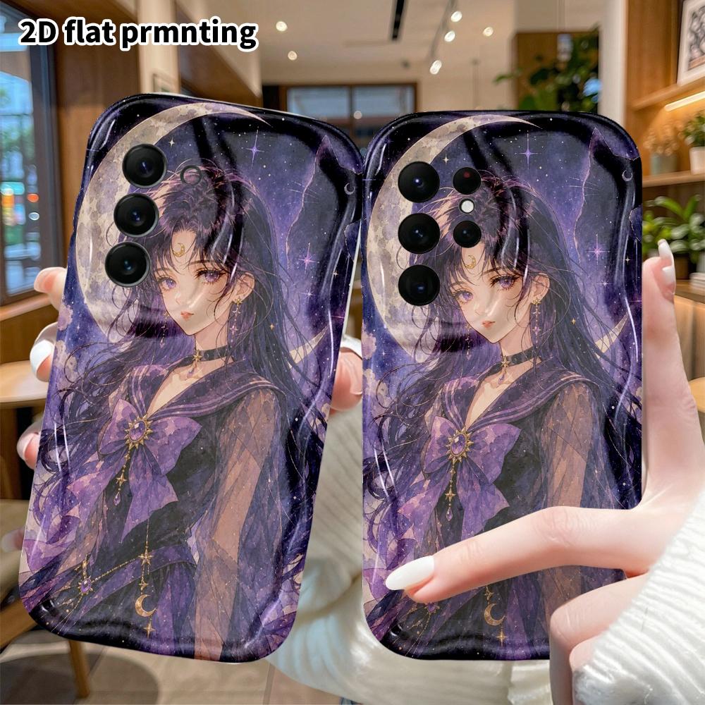 Phone Case: 2D Flat Samsung Galaxy A34 A35 M05 M06 S20 S22 S21 FE Plus 5G Protective Case, Dark Girl, Christmas and Halloween Gift