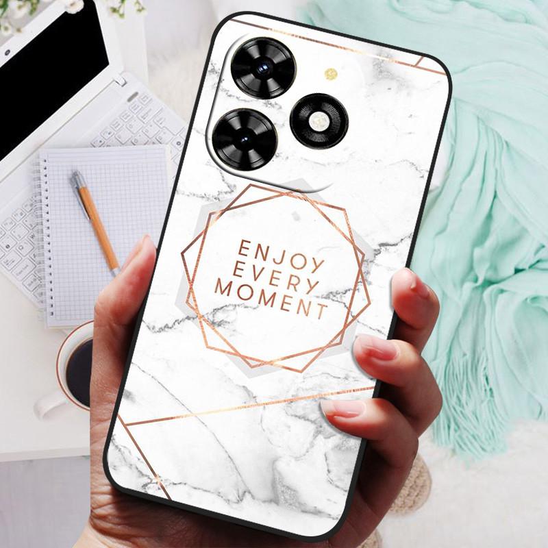 For Tecno Spark 20 Pro Case Black Silicone Bumper Wolf Lions Soft TPU Covers for Tecno Spark 20C 20 Funda Coque Spark20 KJ5