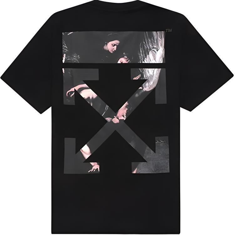 OFF WHITE Painting Arrows Short Sleeve T Shirt OMAA038G20JER0031088