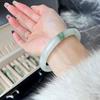 Ice Transparent Imitation Jade Bracelet Smooth Polished Perfect For Daily Wear Elegant Gift For Women