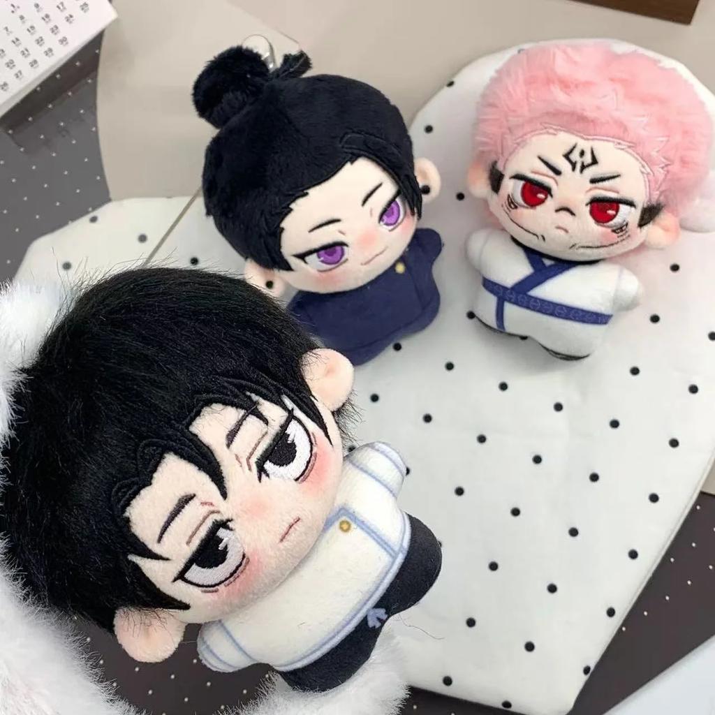 Anime Jujutsu Kaisen Mini Plush Keychain Ryomen Sukuna Geto Suguru Itadori Yuji Soft Stuffed Pendant For Backpack Bag Decoration