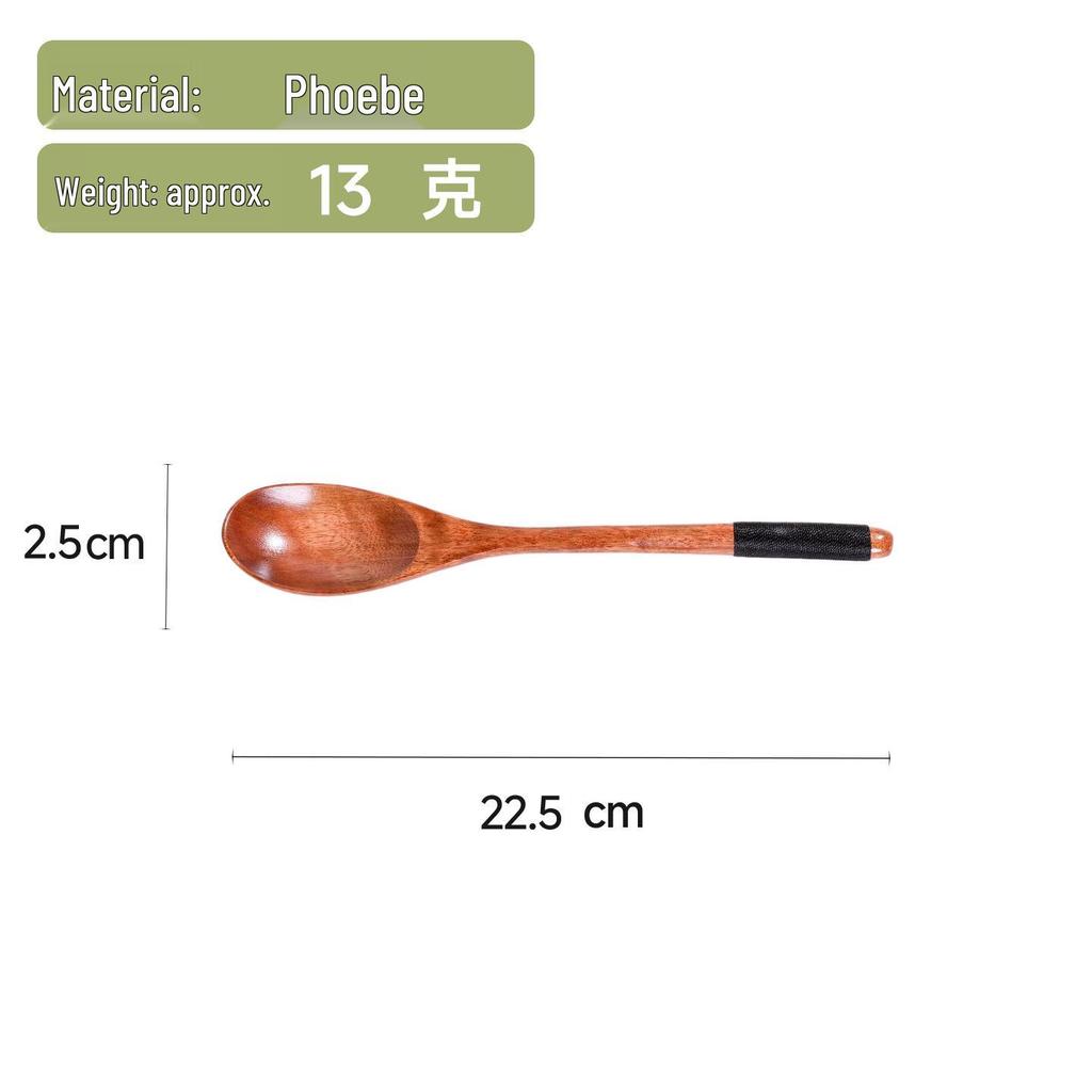 Portable Wooden Cutlery Set: Nanmu Chopsticks, Spoon & Fork