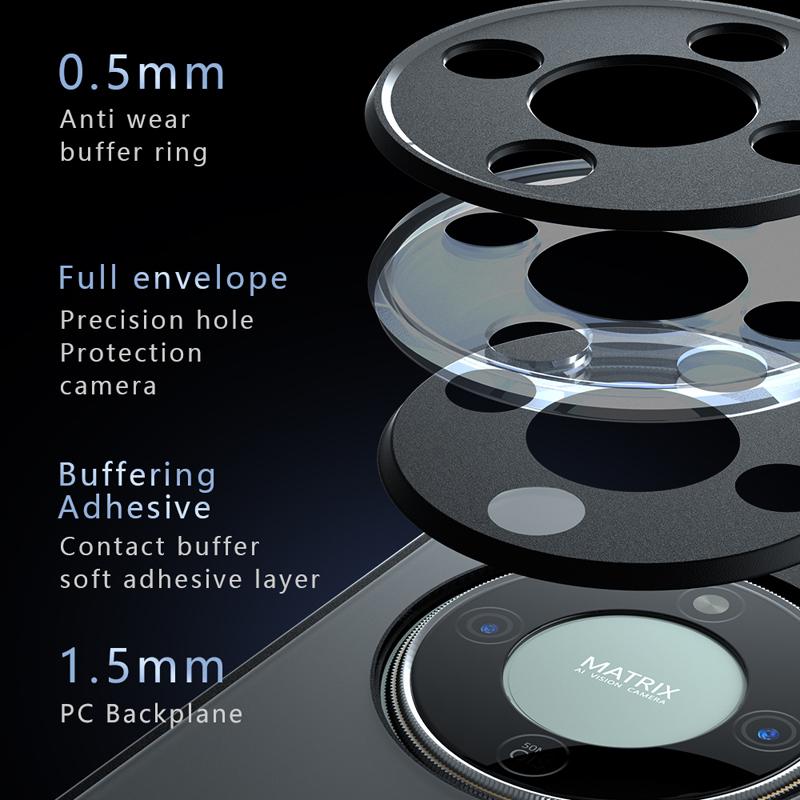 For Honor X70 Case Shockproof Magnetic Matte PC+TPU Anti-fingerprint Translucent Cover for HONOR X 70