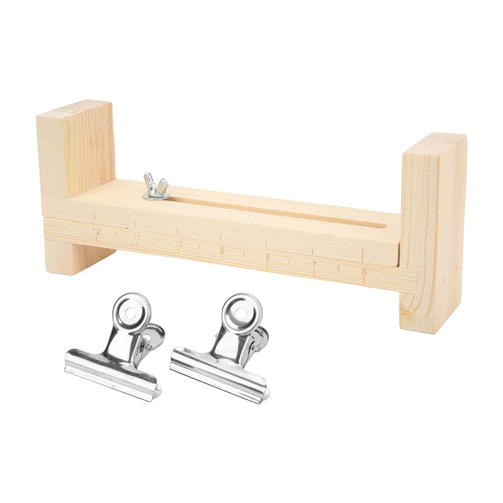 Bracelet Weaving Rack Solid Wood Adjustable Length Wide Application Sturdy Durable Portable Wooden