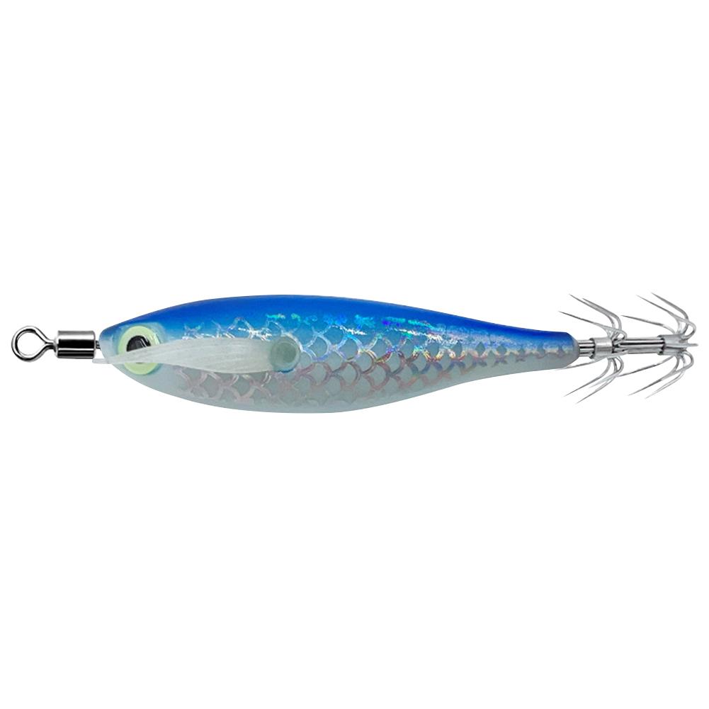 Luminous Squid Hook Squid Fishing Lure with 3D Eyes Glow In The Dark Squid Bait Fake Octopus Bait for Saltwater Freshwater