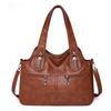 Soft Leather Large-capacity Handbag Bag Fashionable Retro Shoulder Messenger Bag