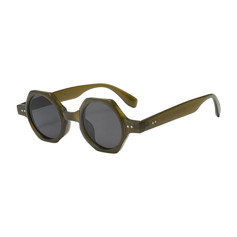 Polygonale Reisnagel Kleine Rahmen Sonnenbrille Neu Retro Personalisierte Brille Mode Sonnenbrille 7734