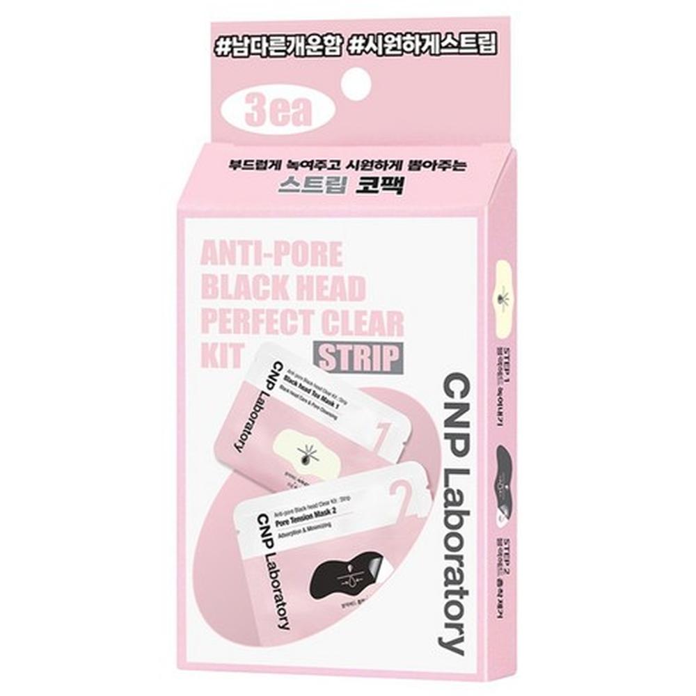 CNP LABORATORY Anti-Pore Blackhead Clear Kit Strips (3pcs) – Pore Strips & Blackhead Removal, Korean