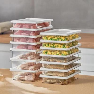 Transparente, lebensmittelechte Aufbewahrungsbox für die Küche für Fleisch, Gemüse und Getreide