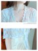 Women's Summer Lace Chiffon Shawl Cardigan - Lightweight Mid-Sleeve Top for Sun Protection