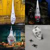 Eerie Glowing Voice Control Spider And Skull Prop For Halloween Yard And Room Decoration