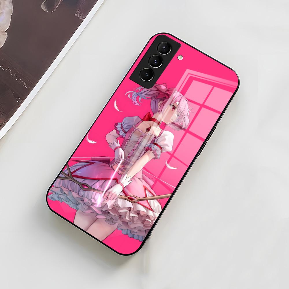 

Puella Magi M-Madoka M-Magica Phone Case For Samsung A56 A36 A26 A16 A15 A25 A35 A55 A14 A34 A24 A54 Glass Case Samsung A55