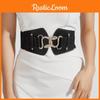 Solid Retro Color Style Metal Waist Belt With Alloy Buckle Women Coats Dresses
