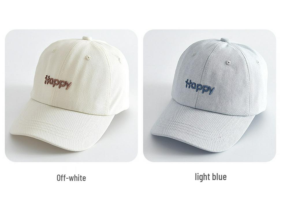 Classic Embroidered Letter Baseball Cap - Solid Color Sun Hat for Outdoor Sports