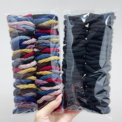 50 pezzi/set fasce elastiche per capelli colorate senza cuciture per donne ragazze fermaglio per capelli elastico per capelli accessori per capelli