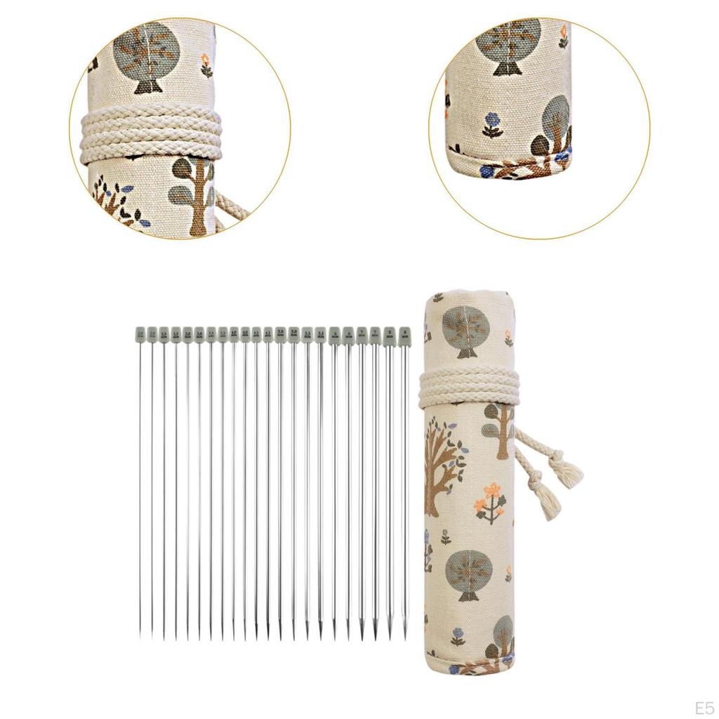 22x Knitting Pins Set 11 Pairs for Handmade DIY Carpet Hat Elephant