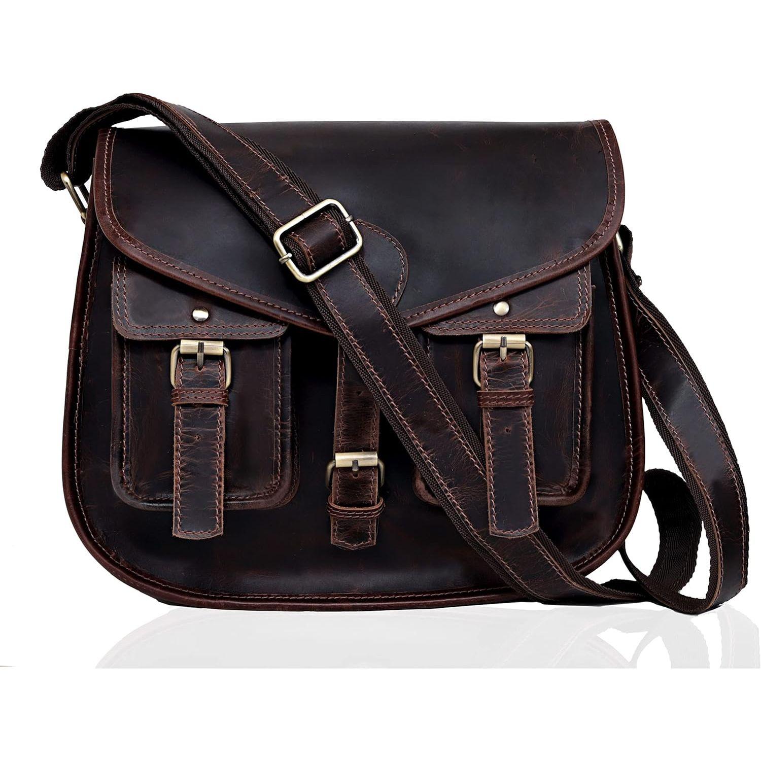 Кожаные женские сумки через плечо — фото 2