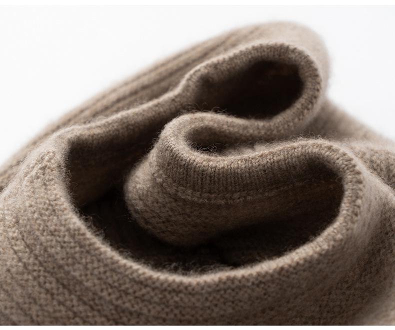 Women's Cashmere Knit Bucket Hat - Thick Autumn & Winter Wool Beret Wrap Cap