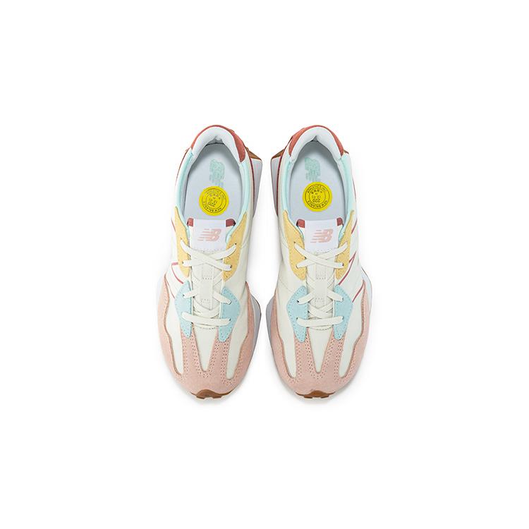 New Balance 327 Bianco Rosa Gomma Ostrica GS GS327HG1