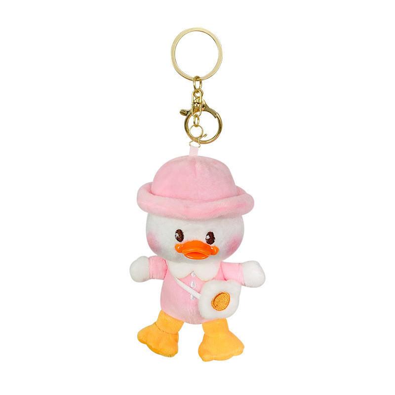 Adorable Plush Duck Keychain Cute Backpack Accessory Perfect Gift For Kids And Adults