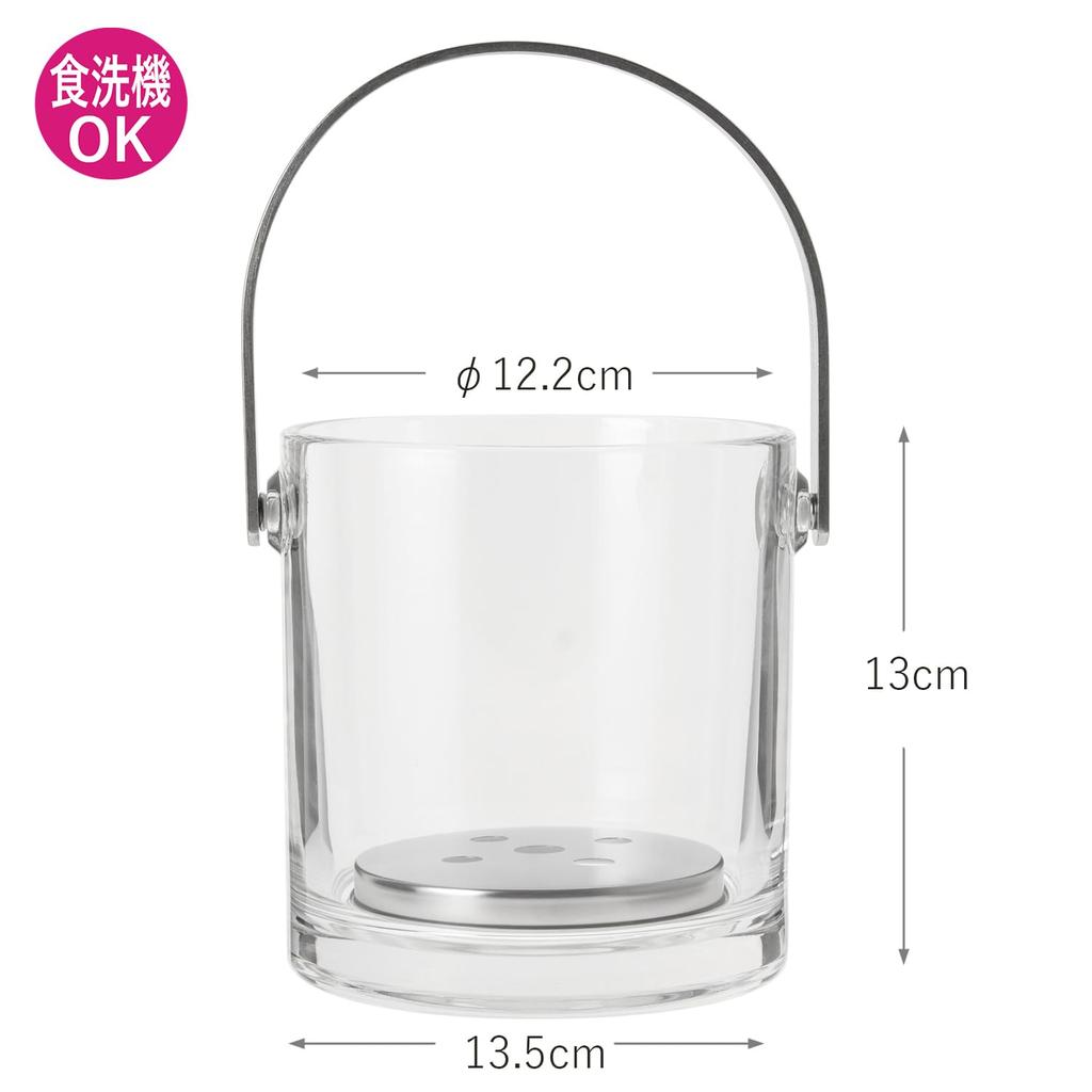 Toyo Sasaki Glass Ice Made in Ice Ice Bucket 56776N Bucket, Japan, Container,
