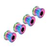 4pcs 6.5mm Bike Single Disc Chainwheel Screw Ti Alloy Accessory One Piece Thread Bmx Chainrings