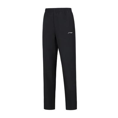 Badminton Series Slim Fit Solid Color Lightweight Quick-Dry Sports Straight Leg Casual Pants Men Bottoms Black AYKT653-1