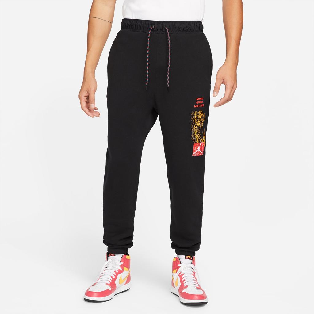 Jordan Essentials Mountainside Fleecehose mit Print Herren Unterteile Schwarz DC9721-010