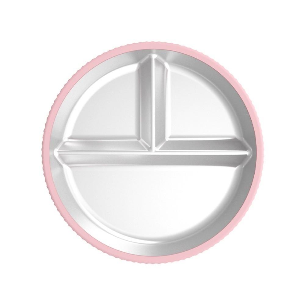 

Съемная детская тарелка-присоска из нержавеющей стали 304, детские миски для кормления, посуда розовый