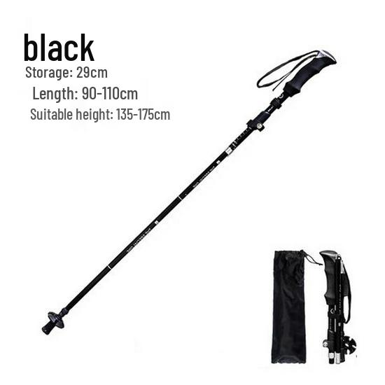 Lightweight Aluminum Folding Telescopic Trekking Pole for Hiking & Climbing