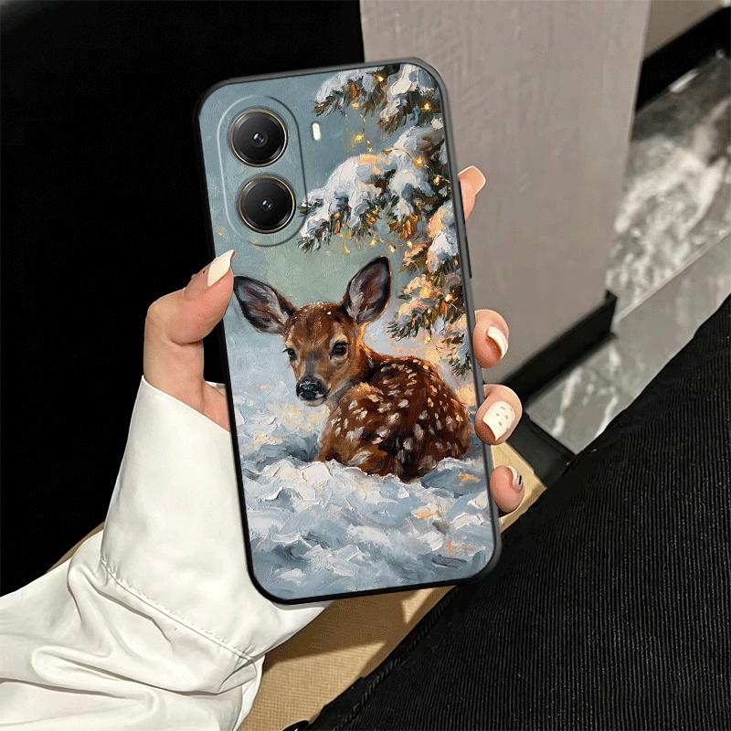 Sika Deer Elk Animal Soft Phone Case for Xiaomi Poco X5 X6 X7 X8 Pro Max X3 F7 F8 Ultra M8 M7 M6 M5 Redmi 15 15C 14C 13C 12C X4
