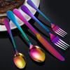 20pcs Cutlery Set Mirror Finish Smooth Edge Stainless Steel Set Include Fork Spoon Kitchen Supplies