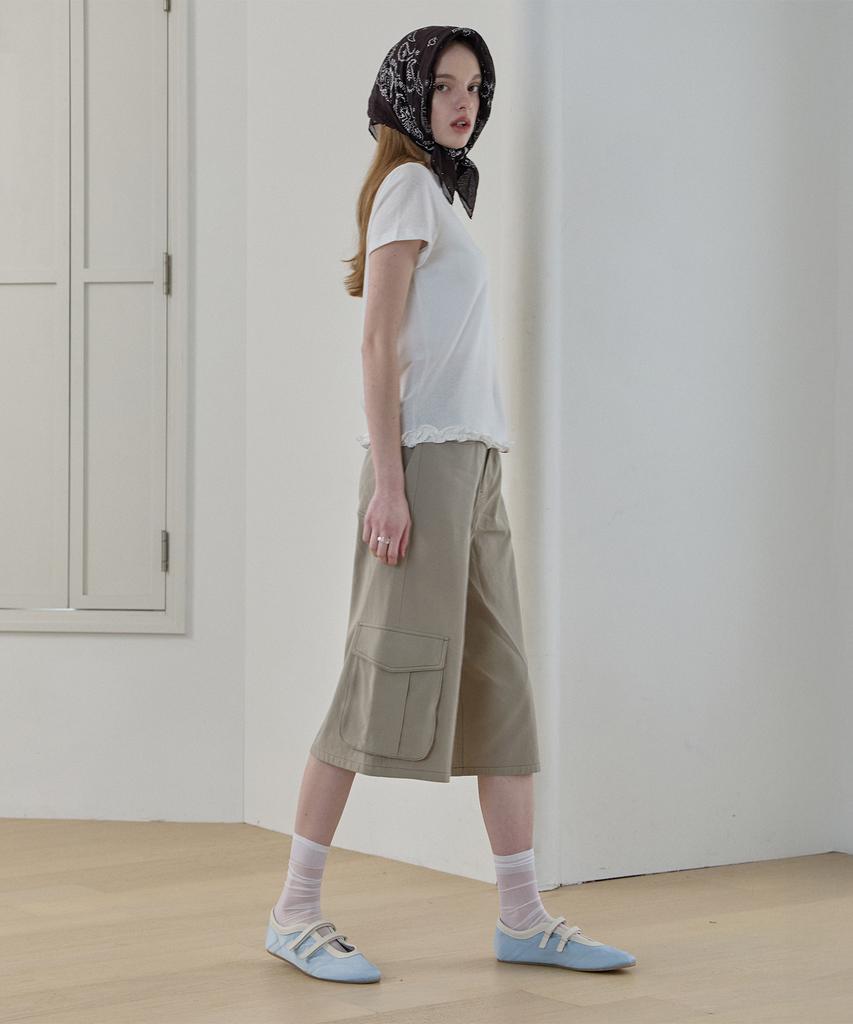JUCYJUDY Frilled Hem Short Sleeve T-Shirt Jzts329B