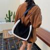 Plush retro small bag women's autumn and winter versatile 2025 new fashion shoulder messenger bag this year popular bucket bag