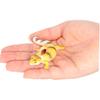 Toyvian 2pcs Simulation Gecko Miniature Animals Tablescape Decor Toys for Toddler Fake Reptile Rubber Lizard Statues Tricky Gecko Toys PVC Animal
