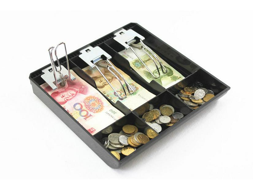 Three-Speed Cash Register Drawer with Money Collection Tray