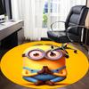 1pcYoga Minion Office Round Area Rug, Indoor Mat Suitable For Office, Under Office Chairs Bedroom Living Room Home Decor, Room Deco