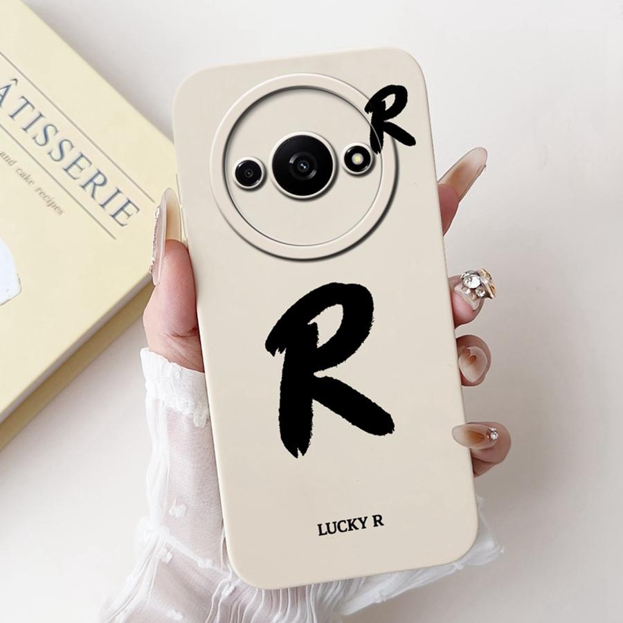 For Xiaomi Redmi A3 Back Cover Popular Letter Protector Soft Silicone Phone Cases For RedmiA3 A 3 4G Xiaomi Poco C61 Funda