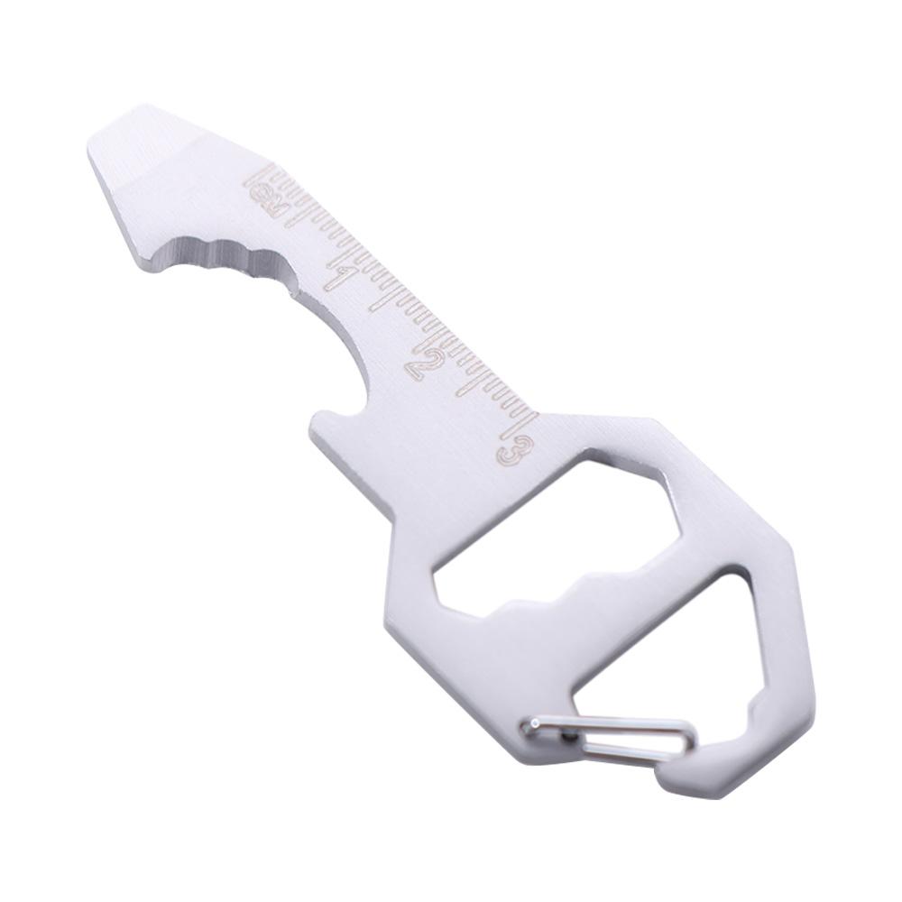 Wrench Utility Gadget 6 in 1 Multi Tool Keychain Multipurpose Multi-use Mini Tool Pendant