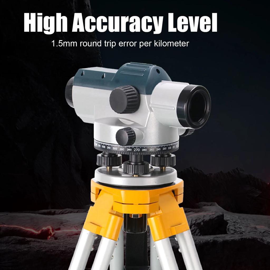 32X Optical Level Level Optical Level Optical Level 32X Magnification Accurate Surveying Tool with Magnetic Dampened Compensator