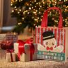 Christmas Eve Candy Gift Bag Print Festival Shopping Non-Woven Bags Cartoon Children Christmas Fabric Gift Bags With Handle