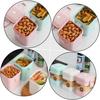 Cabilock 3pcs Wheat Straw Soup Cup Microwaveable Porridge Breakfast Cups with Sealed Lid Square School Picnic Green Beige Pink