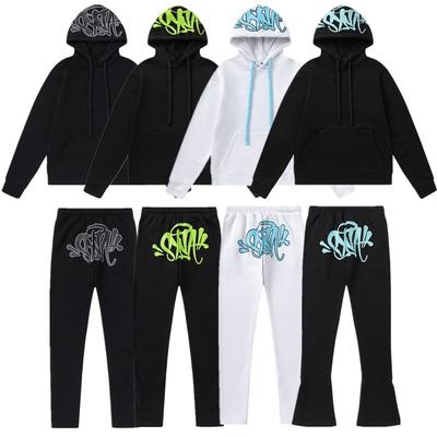 High Quality SynaWord American Loose Sweater Hoodie Sweatpants Y2K Men's and Women's Tide Couple Casual Suit Syna