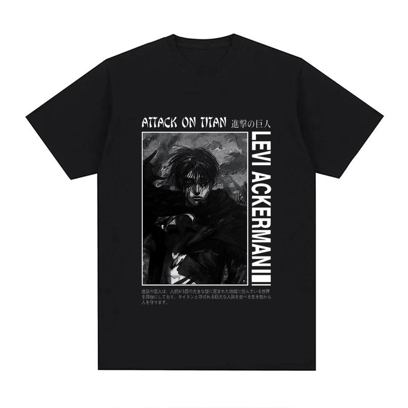 2023 New Japan Anime Attack On Titan T Shirt Unisex Cotton Unisex Tops EU Size Summer Unisex Clothes