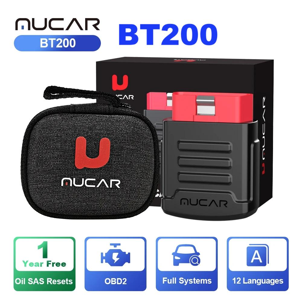 

MUCAR BT200 BT200 PRO Car Scan Tool OBD2 Diagnostic Tool Full System Diagnosis scanner for all car 15 Reset Code Reader BT200