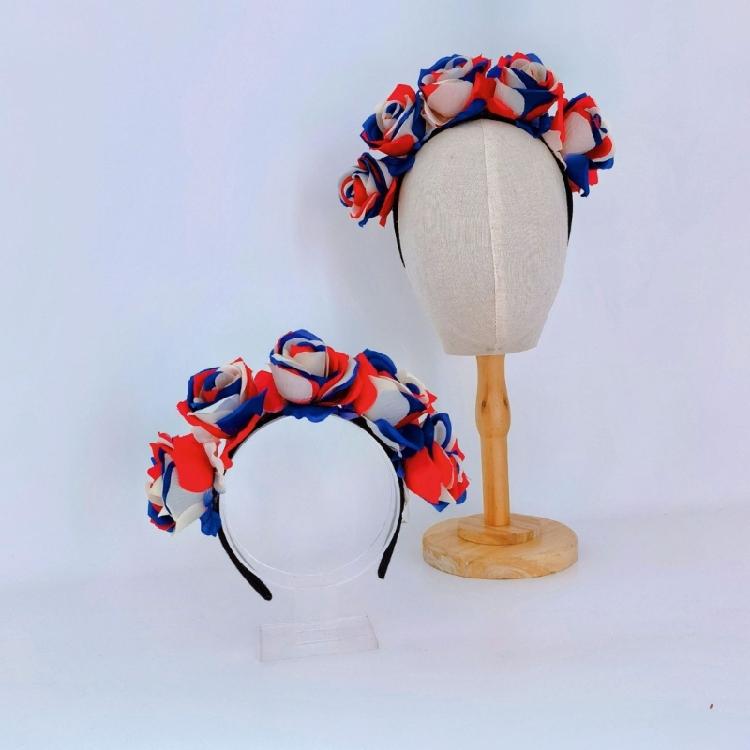 US-Wahl-Stirnband für Erwachsene und Kinder, Blumenhaarband, Musikfestival-Kopfschmuck, Party, Treffen, Feier, Haarreif