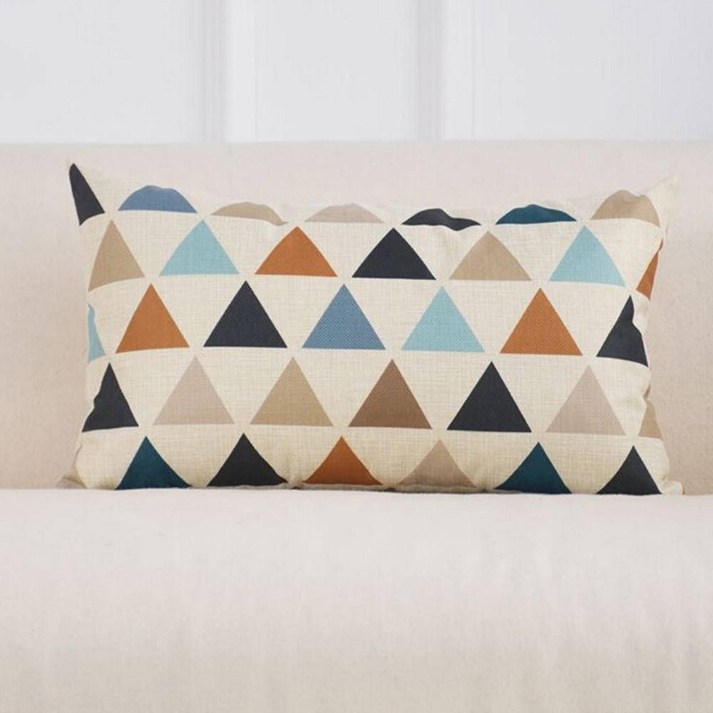 Rectangle Cushion Cover Silk Throw Pillow Case Pillowcase 